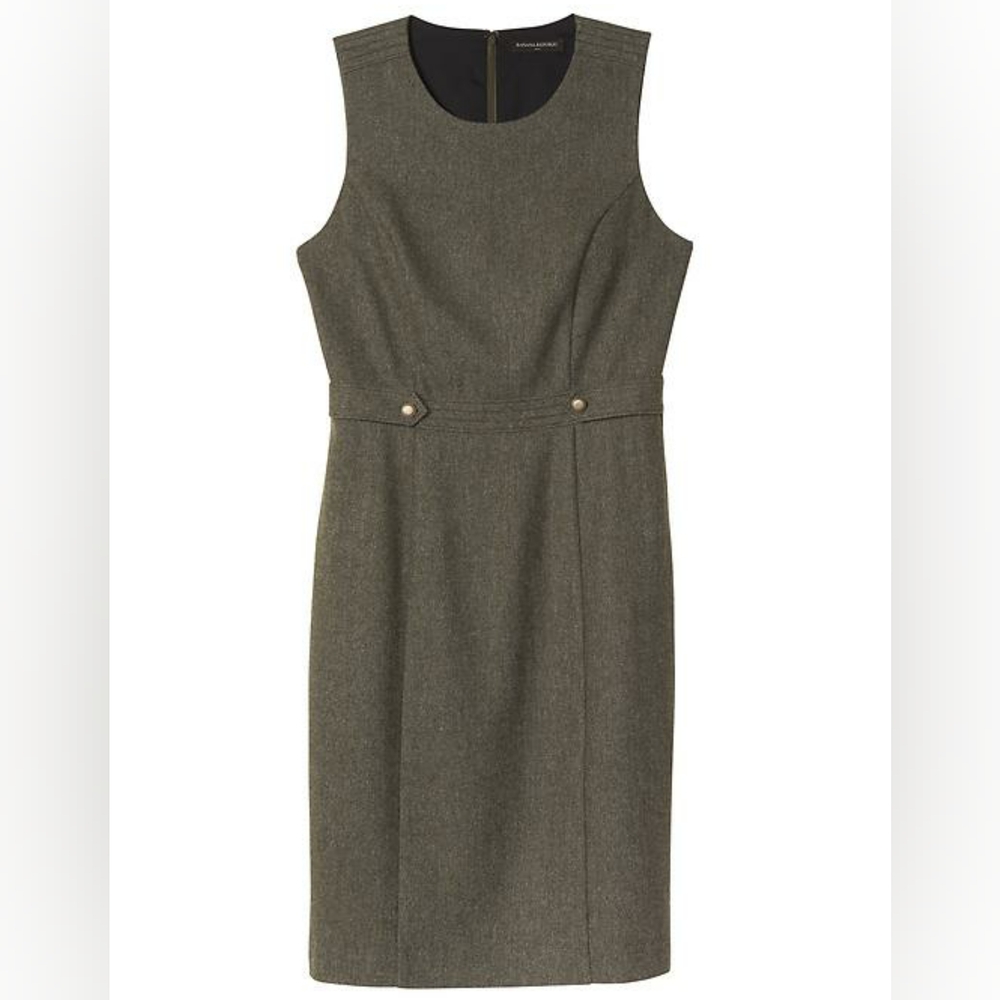 Banana Republic classic wool blend sheath dress